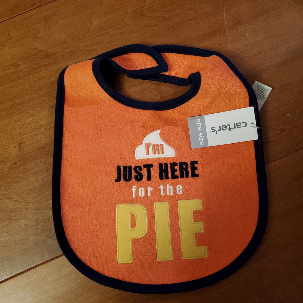 NWT Carter's Pie Bib